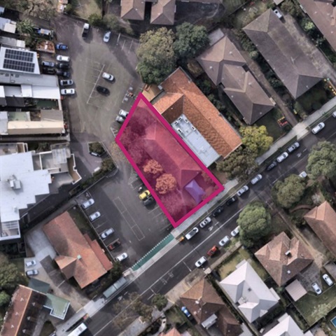 Aerial view of 4 Pittwater Road, Gladesville.