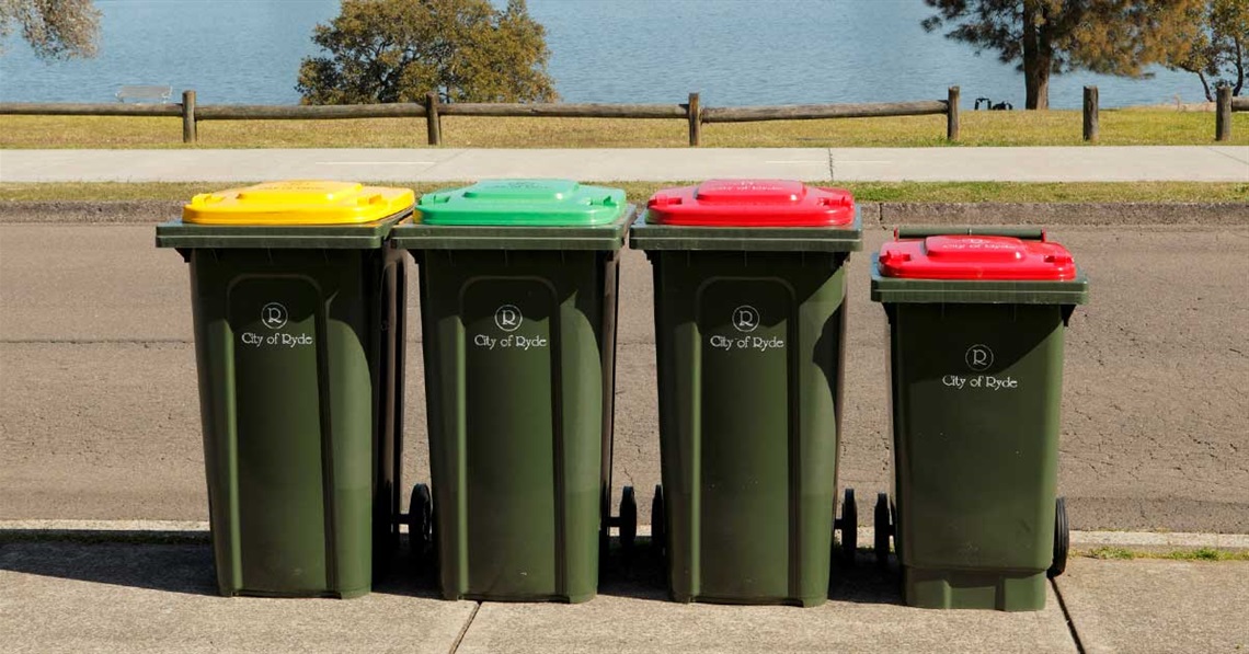 Image of City of Ryde bins